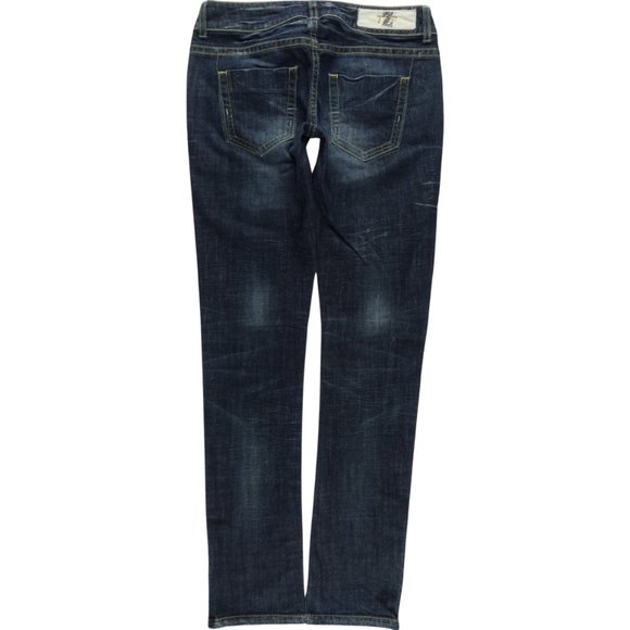 Zara TRF Denim Straight Zipper Jeans Womens 6 A121 - Picture 2 of 7